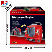 Mini bricolage jeu électrique simulateur de conduite auto-assemblage ensemble de jouets éducatifs pour enfants Kit de réparation de moteur en plastique Durable