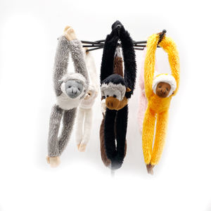 Jouet en peluche animal, longue queue, bras et jambes longs et doux, aimant singe Rhésus, aimants de réfrigérateur, peluche aimant de réfrigérateur singe - Product Image 6
