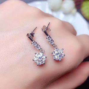 Orecchini Pendenti in Zirconia Effetto Moissanite, Eleganti per Ufficio, Uso Quotidiano e Feste, Gioielli da Donna, Idea Regalo - Product Image 6