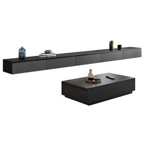Suspension noire minimaliste de luxe moderne suspendu <span class=keywords><strong>meuble</strong></span> <span class=keywords><strong>TV</strong></span> sur le <span class=keywords><strong>mur</strong></span> du salon - Product Image 5