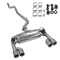 Système d'échappement de luxe en acier inoxydable 304 poli miroir 1,5 mm pour BMW 320i 325i 328i 330i 2.0T F30 B48 N 20 (2013-2018)
