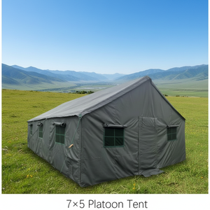 Tente militaire africaine de grande taille, résistante à l'eau, quatre saisons, 5x7m, pour peloton, compagnie, base tactique, maison de sécurité, camping - Product Image 1