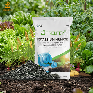 Granulés d'humate de potassium hydrosoluble, conditionneur de sol pour le traitement des pelouses, des gazonnages et des aménagements paysagers - Product Image 1