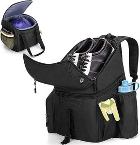 BSCI factory 2 Ball Bowling <b>Bag</b> with 5" urethane smooth <b>wheels</b>, Large Accessory pocket - Product Image 2