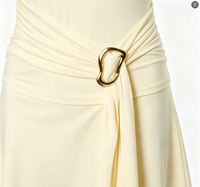 Ensemble robe courte respirante pour femme, nouveau style d'été, couleur unie, col bateau, sans manches, avec boutons métalliques, coupe ajustée