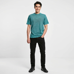 T-shirt pour homme, col rond, manches courtes, coupe classique, respirant, grande taille, de haute qualité, avec impression personnalisée du logo - Product Image 1