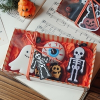 Faveurs de fête d'Halloween, bougies aromatiques réalistes en forme de fantôme effrayant et de citrouille, souvenirs, cadeaux, ensemble de bougies parfumées en cire de soja
