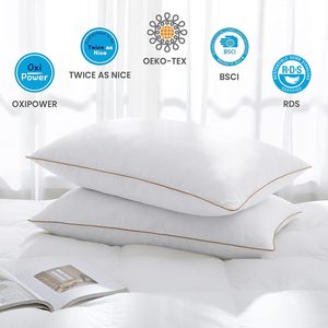 Lông Ngỗng xuống gối kích thước tiêu chuẩn Bộ 2 gối khách sạn mềm mịn - Product Image 2