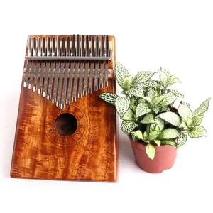 Drop shipping KLB17-5 Professionnel Mini Instrument de Musique Koa Poche Doigt Pouce Piano Kalimba