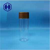 Vente en gros de pots cylindriques ronds en plastique PET transparent pour bonbons, aliments, avec bouchons à vis, étanches, sans BPA, pour collations, aliments pour bébés