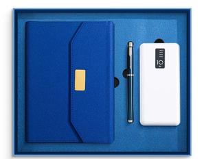 Cuaderno de Oficina de Tapa Dura con Encuadernación Térmica A5, Juego de Caja de Regalo con Banco de Energía, 100 Hojas - Product Image 6