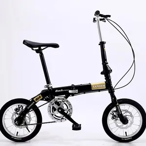 Litepro三可折叠自行车16英寸6速钢架迷你水平手柄折叠自行车M手柄折叠自行车