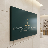 Enseigne lumineuse murale intérieure personnalisée pour spa, logo rétroéclairé LED 3D pour la décoration de la zone de réception des salons de beauté et de bien-être