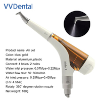 Pistolet de polissage dentaire M4 avec système de polissage intra-oral Air Prophy Jet, connecteur 4 trous pour le blanchiment des dents