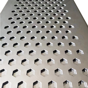 Stainless Steel 304 316L Circles Squares Hexagons <strong>Perforated</strong> Metal <strong>Mesh</strong> - Product Image 3