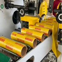 Film alimentaire PVC transparent de 30 cm x 500 m, qualité supérieure, non toxique, pour l'emballage de viande en supermarché, prix usine