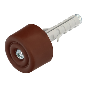 Fermaporta Maurer, da avvitare, con tappo e vite, marrone - Product Image 1