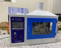 Appareil numérique électronique pour l'essai d'allumabilité des matériaux de construction, conforme à la norme ISO 11925, avec contrôle PLC et interface tactile