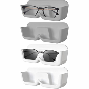 Sunglasses Organizer <b>Storage</b> <b>Rack</b> Single Tier ABS Wall Mounted Glasses Holder Hanging <b>Kitchen</b> Living Room Bathroom Entryway - Product Image 1