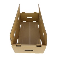 Boîte en Carton ondulé pour fruits frais et noix, emballage pour avocat, gourmets, produits agricoles, boîte-cadeau Jumbo marron avec poignée
