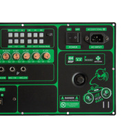 Carte d'amplification karaoké DSP 200W DC12V, module audio sans fil, micro, guitare, USB, TF, radio FM, télécommande