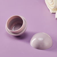 Pots de crème en forme de boule de couleur violette personnalisée PP emballage de crème lotion pour soins pour bébé 50ml joli pot de crème pour le visage pour enfants double couche