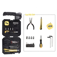 Lampe de travail COB multifonctionnelle ultra-lumineuse avec kit d'outils de réparation, batterie solaire rechargeable, lampe torche LED d'urgence pour l'extérieur