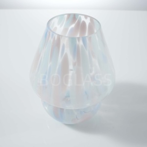 Bo-Glass tùy chỉnh hiện đại cạnh giường ngủ Đèn bàn phong cách Hậu hiện đại nấm đầu giường Đèn bàn hình bầu dục Kính Chụp đèn - Product Image 2
