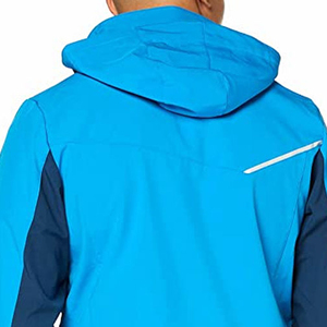 Custom New Design Light Weight <b>Men</b> Hooded Softshell <b>Jacket</b> with Zipper Waterproof & Breathable Stand Collar OEM Service Winter - Product Image 6