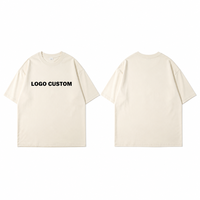 T-shirt uni à col rond 250 GSM 100 % coton pour homme et femme, coupe ample, personnalisation du logo, broderie, commande en gros OEM