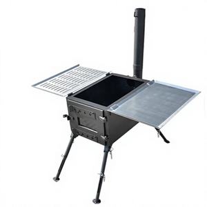 Poêle à bois portable <span class=keywords><strong>de</strong></span> haute qualité pour le camping, le barbecue, la pêche - Poêle <span class=keywords><strong>de</strong></span> tente pliable en acier inoxydable pour les rassemblements en plein air - Product Image 1