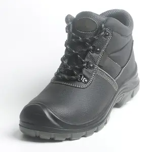 Botas de trabajo con cordones de poliuretano con cremallera para hombre de Australia con punta de acero de cuero genuino impermeable