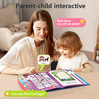 B/O niños en edad preescolar sonido Audio libro máquina de aprendizaje Padre hijo interactivo niños educación temprana libro de aprendizaje