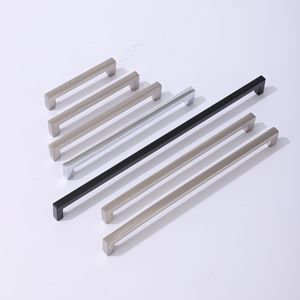 Furniture Handle Bar Aluminum Alloy Minimalist Cabinet Door <b>Drawer</b> Hardware Single Hole Durable - Product Image 4