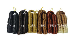 <span class=keywords><strong>Cheveux</strong></span> synthétiques bouclés de haute qualité de 12 pouces, 150g, style français, pour tresses au crochet, ondulations lâches, pour femmes - Product Image 3