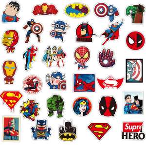 ZY0273C 50/PCS Pegatinas de Graffiti de Superhéroes, Pegatinas de Vinilo Impermeables para Equipaje, Guitarra, Computadora, Automóvil, Pegatinas Personalizadas - Product Image 2