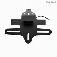 Soporte de matrícula de acero inoxidable de alta calidad para CFMOTO 450SR 450SR-S 2023-2025, eliminador de guardabarros trasero con luz LED
