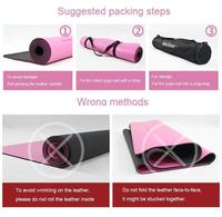 Tapis de yoga en PU écologique avec logo personnalisé, anti-transpiration, facile à nettoyer, anti-taches, pour usage domestique et exercices de gym