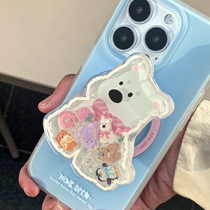 Acrylic Shaker điện thoại Grip tùy chỉnh phim hoạt hình dễ thương đáng yêu tùy chỉnh logo Acrylic điện thoại Grip chủ tùy chỉnh - Product Image 1