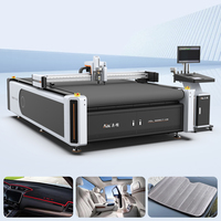 Mesin Pemotong CNC untuk Alas Lantai Mobil Kulit Kustom AOL Presisi Tinggi, Bahan PVC Coil Mat, dan Bantalan Komposit Non-woven