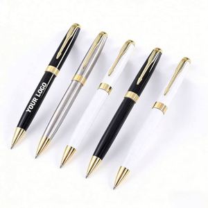Ballpoint Manufacturer Wholesale High Quality <b>White</b> Luxury Gift Customized Logo Accepted Corporate Metal <b>Pen</b> - Product Image 1