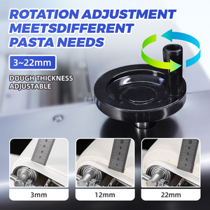 Máquina Laminadora de Masa Automática Profesional Comercial de Sobremesa, Rodillo y Amasadora de Masa para Pizza, Panadería y Pan - Product Image 3