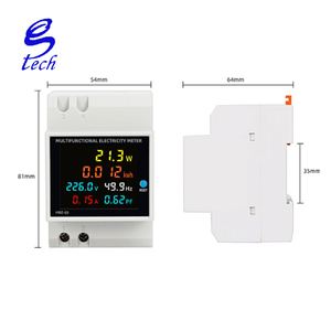 Giá tốt Đồng hồ điện thông minh đồng hồ điện đa chức năng hiển thị kỹ thuật số điện áp hiện tại tần số hệ số mét - Product Image 3