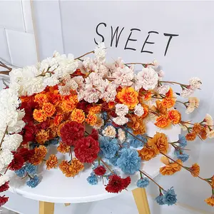 Adornos de flores falsas suaves para decoración del hogar, accesorio de simulación de Crape Myrtle, boda, fabricantes al por mayor