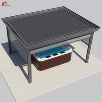 Automatische Garten-Pergola mit Wasserdichtem Aluminium-Lamellendach für den Außenbereich