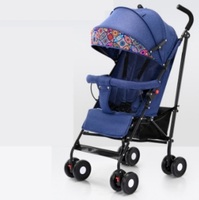 Poussette de voyage légère pour nouveau-né, cadre en alliage d'aluminium, design pliable, capacité de charge de 20 kg, poignée facile à pousser, auvent pour 0-3 ans