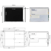 IVO 10.4 ''1024x768 LVDS 20 broches écran LCD M104GNX1 R1 panneau de commande industriel Modules LCD 10.4 pouces