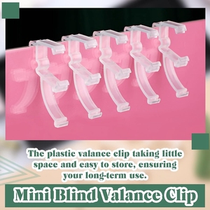 Clips de rideau occultant à canal caché en plastique transparent de haute qualité, design moderne, 6 pièces - Product Image 3