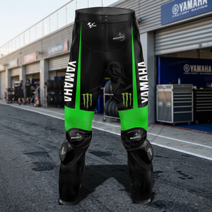 Bradley Smith Ramaha MotoCp Vert Moto Équitation Pantalon Personnalisé Cuir De Vachette/Kangourou Racing Pantalon/Pantalon CE Protecteurs - Product Image 3