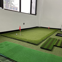 Tapis de golf portable Consan BXSGL-3 150x350cm 16mm avec couche de gazon pour usage intérieur/extérieur, entraînement de golf sur 5 ans